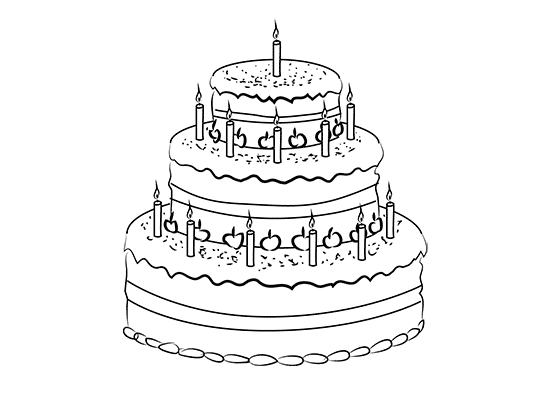 How To Draw A Cake Step By Step