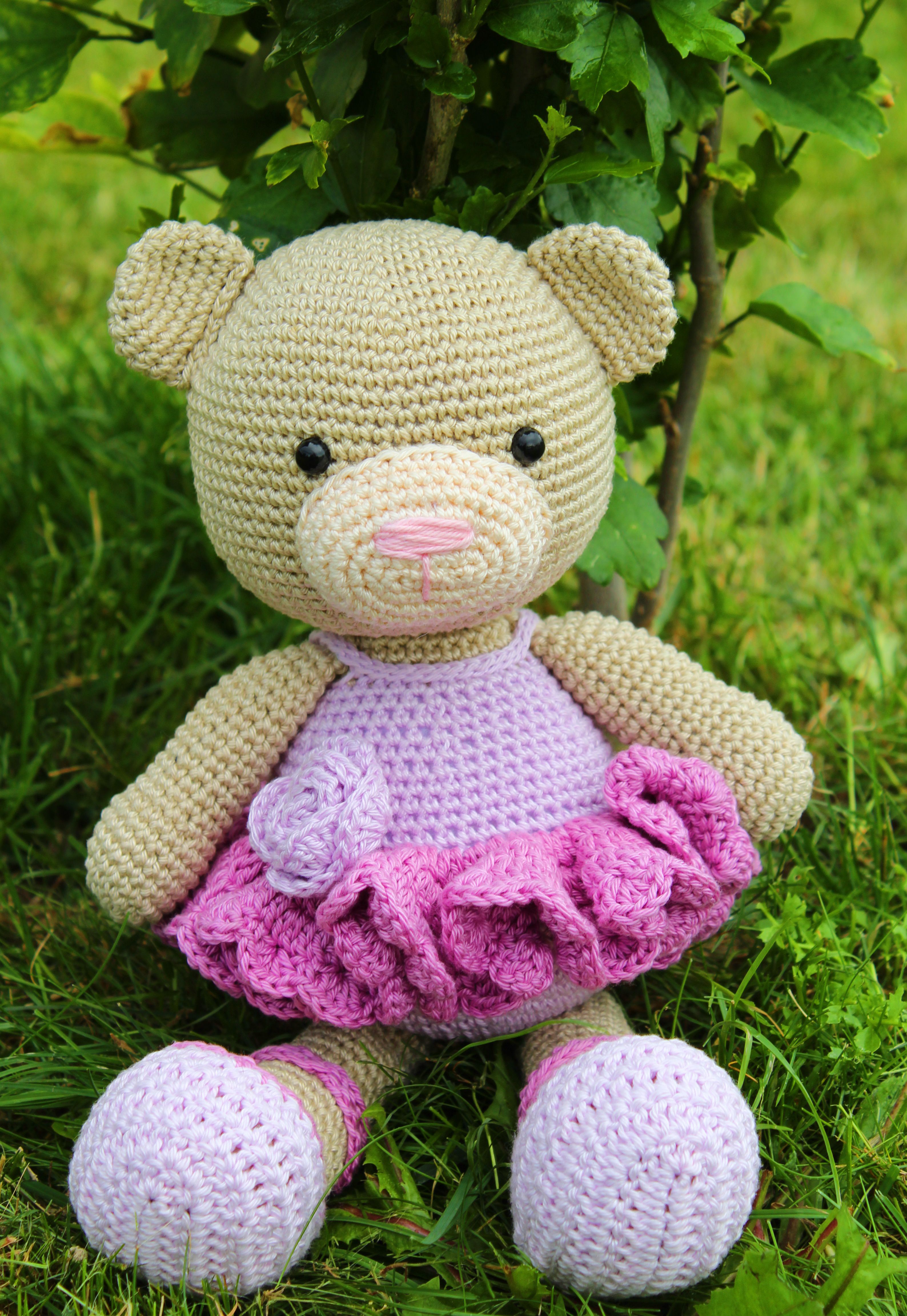 Ballerina Bear Crochet Ballerina Teddy Bear Baby Girl Nursery