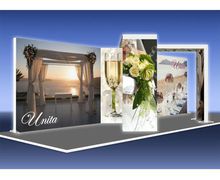 Flame-Resistant Lucid Unita SEG Backlit Display | Trade Show Display Pros