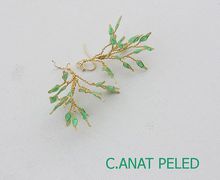 Branch earrings, Green earrings, St. Patrick earrings.
