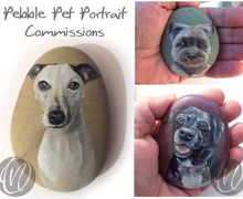 Pebble Pet Portrait commission - dogs