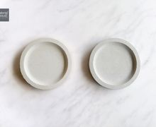 Concrete coaster | Minimalist | Pink/Grey | Harmony color | Simple | House warming gift | Home decor | Unique