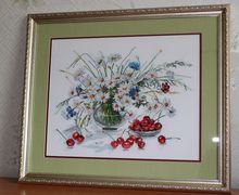 A cross-stiched picture