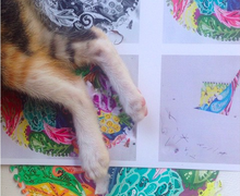 A souvenir card "Zentangle"