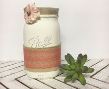 Rustic Mason Jar, Mason Jar Kitchen Decor, Mason Jar Utensil Holder, Mason Jar for Kitchen, Mason Jar Kitchen Storage, Mason Jar Decor, Mason Jar Vase