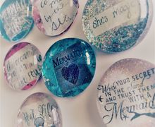 Set of 7 Ultra Sparkle Mermaid Magnets