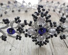 Tatting lace beaded choker