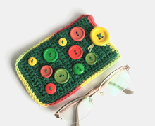 Green and Colorful Soft Eyeglass Case