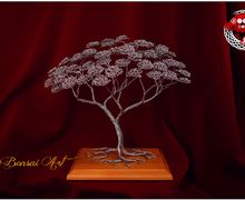 Wire bonsai tree , Home decor, wood , deco, decoration, metal sculpture, oryginal gift, tree life, Japanese decoration, personal gift