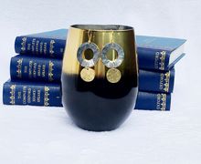 The inner circle - Rustic gold and silver tone hammered disc earrings