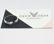 Chunky rustic sterling silver ring