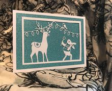 A Christmas Wish papercutting template