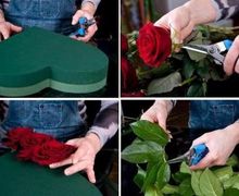 A Bouquet Of Flowers And Strawberries