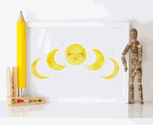 Moon phases, nursery wall decor