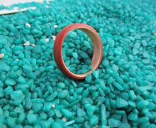 Red ring , Padauk , Bentwood ring , Redwood ring , Women ring , Nature jewelry , reclaimed wood , Proposal ring , Handmade -Free shipping-