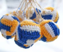 Christmas balls "Volleyball"