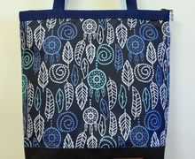 Textile bag "Foliage" (blue).