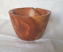 Handmade Plum Wood Fruit Bowl , Decorative Bowl, Woodturning Bowl, Candy Bowl, Beautiful Wood Grain and Color