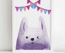Bunny nursery, woodland nursery decor