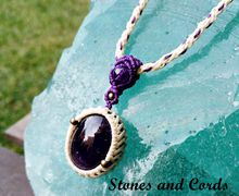 Amethyst Macrame Necklace