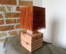 Handmade bedside lamp "Chalet"