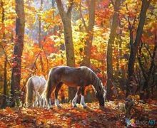 A painting "Horses"
