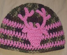 Hunting crochet camuflaje hat