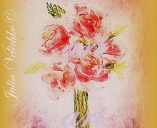Roses watercolor painting