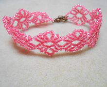 Pink Lace Bracelet