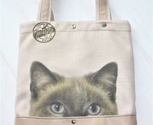 Handmade cat bag for women, daily bag with cute cat, Handmade cat gift, cat tote bag, shopping tote bag, cat bag, large shoulder bag