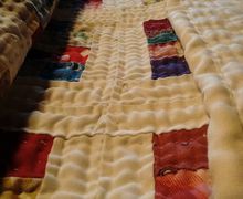 One Inch Postage Stamp Hand Sewn Quilt