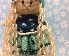 A knitted doll