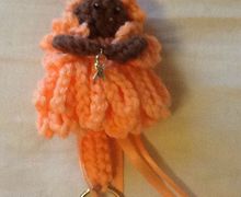 Uterin cancer awareness fairy keychain