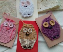 Knitted postcards