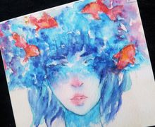 Watercolor Portrait Commissions 18 x 25 cm