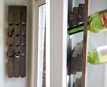 Wood Plank Wine Rack