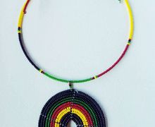 African beaded necklace