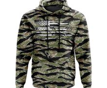 Tiger Camo Patriotic Hoodies | Soft And Comfortable