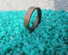 Walnut ring brown ring bentwood ring aniversary ring thin ring mens engagement ring -Free shipping-