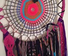 Caça-sonho Mandala Colorido