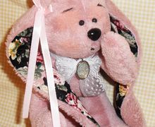 A pink teddy bear