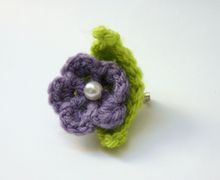 Leaf Flower Handmade brooch