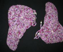 Knitted slippers