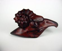 Carved briar wood root driftwood sculpture