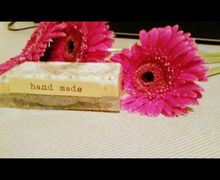 Handmade soap with olive oil and lavender