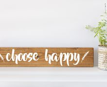 Choose Happy Sign, Inspirational Wall Art, Quote Wall Art, Quote Signs, Wood Wall Art, Wood Wall Art Décor, Wooden Wall Art, Gifts for Her