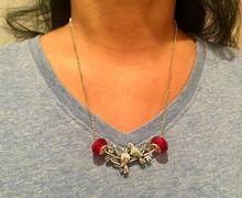 Minimalist Kissing love birds necklace Silver bird charm pendant two birds necklace anniversary gift for her