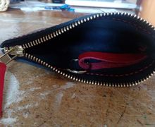 Leather key and money holder