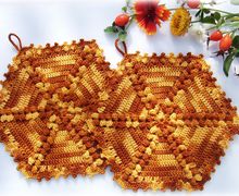 Set of oven cloth "Autumn"