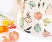 DIY Vegetable Print Tote Bag